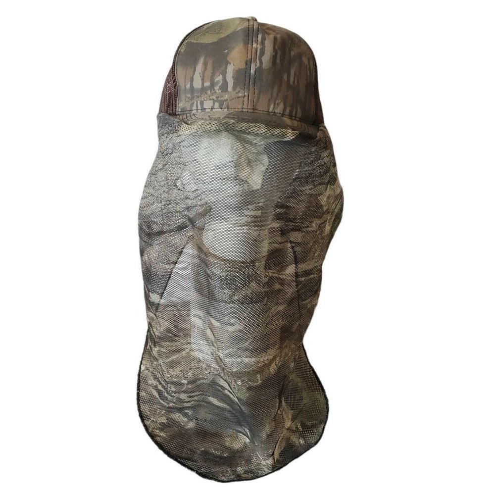 Camouflage‎ Hat Cap Mesh Snapback Trucker w/Camo Insect Net Hunting Youngan